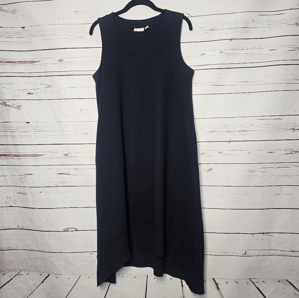 LOGO Lounge Black Sleeveless Midi Dress